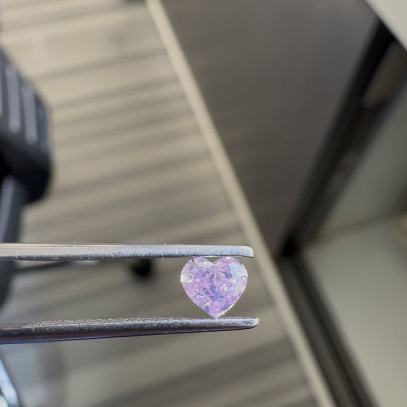 GIA 彩鑽 粉紅鑽 0.5ct Fancy Intense Purplish Pink