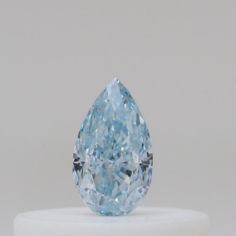 GIA 彩鑽 藍鑽 0.14ct Fancy Intense Green-blue