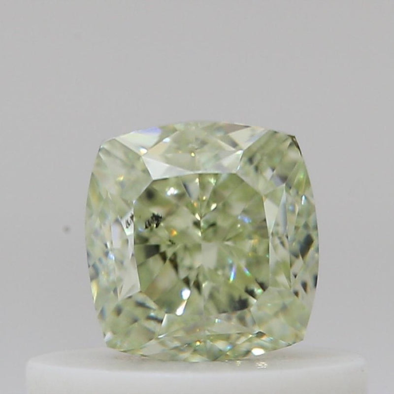 GIA 彩鑽 綠鑽 0.49ct Fancy Yellow-green