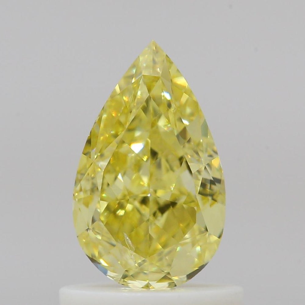 GIA 彩鑽 黃鑽 1.01ct Fancy Intense Yellow