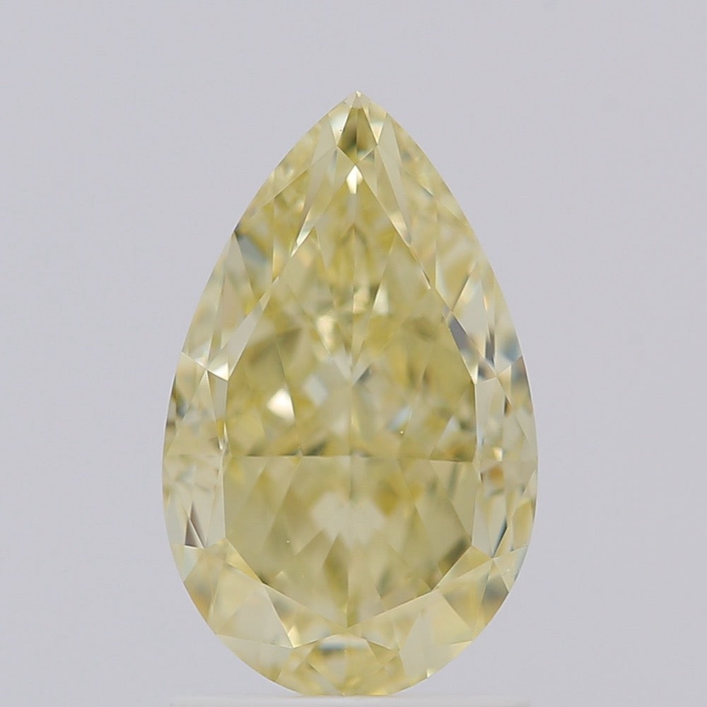 GIA 彩鑽 黃鑽 2.01ct Fancy Light Yellow
