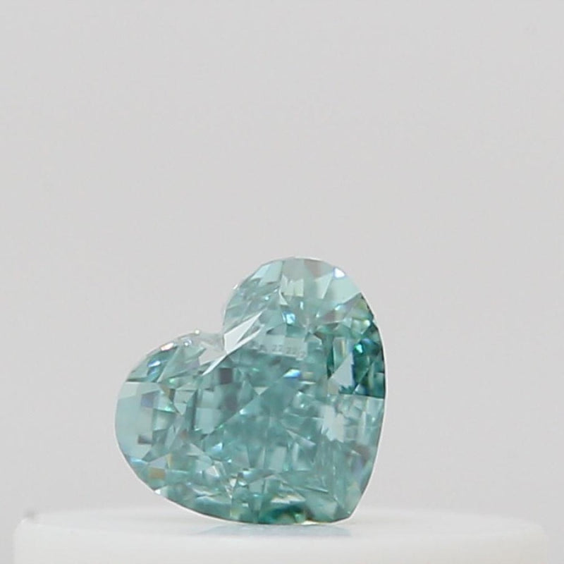 GIA 彩鑽 綠鑽 0.13ct Fancy Vivid Bluish Green