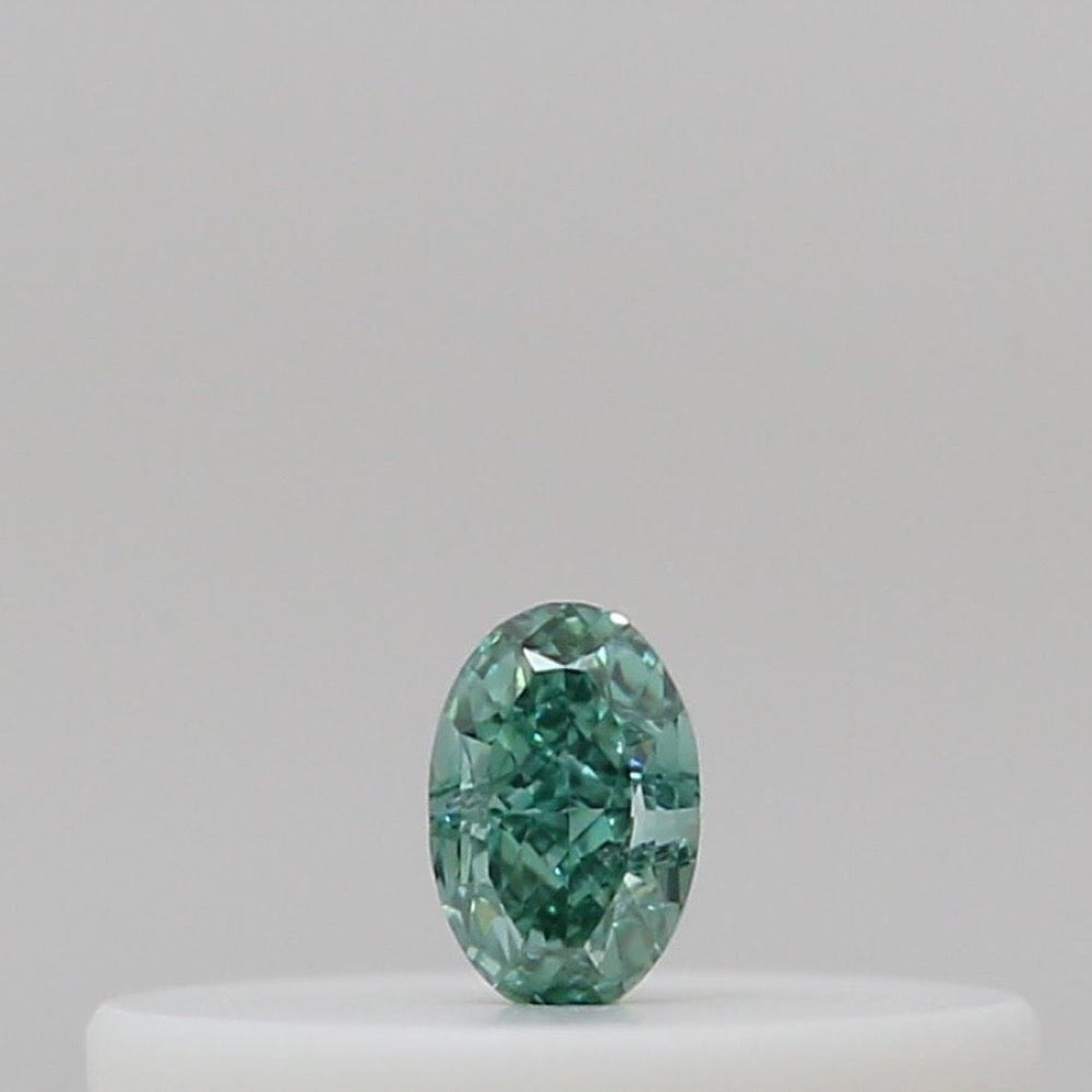 GIA 彩鑽 綠鑽 0.04ct Fancy Vivid Blue-green