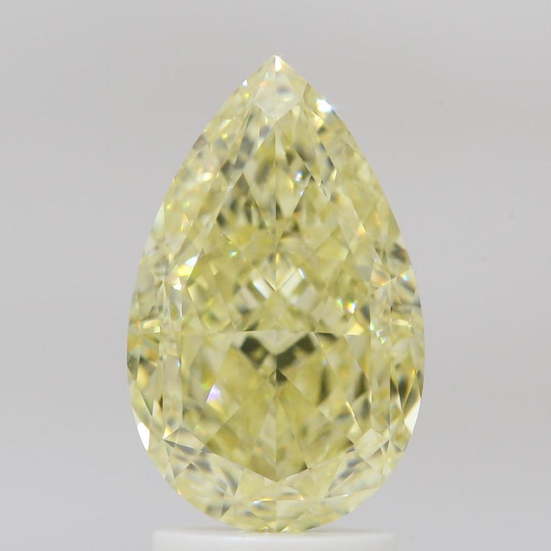 GIA 彩鑽 黃鑽 3.01ct Fancy Light Yellow