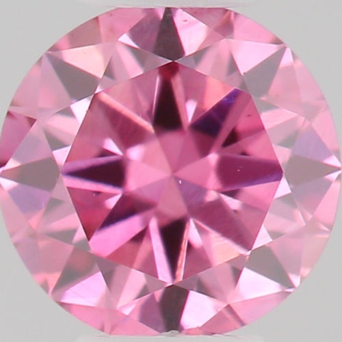 GIA 彩鑽 粉紅鑽 0.15ct Fancy Vivid Purplish Pink
