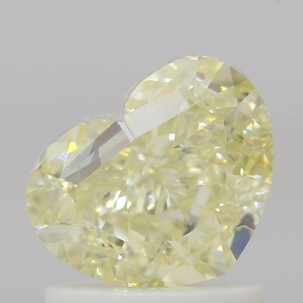 GIA Natural Diamond Heart 1.5ct Y-Z VS1