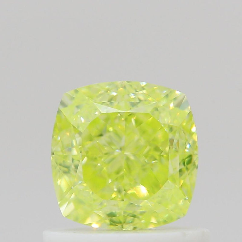 GIA 彩鑽 綠鑽 1.01ct Fancy Intense Yellow-green