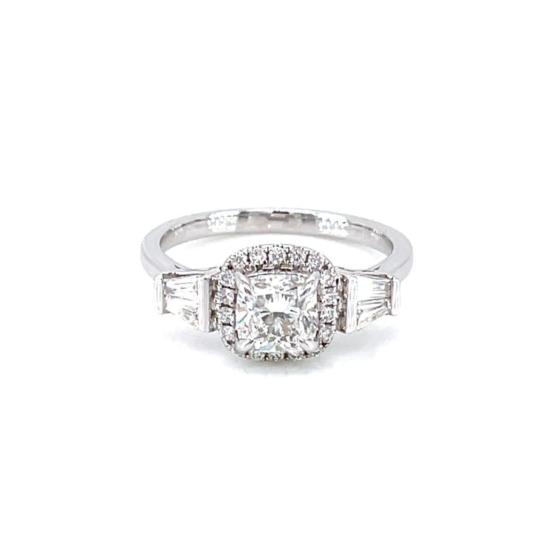 18K White Gold 1.01ct Diamond Ring