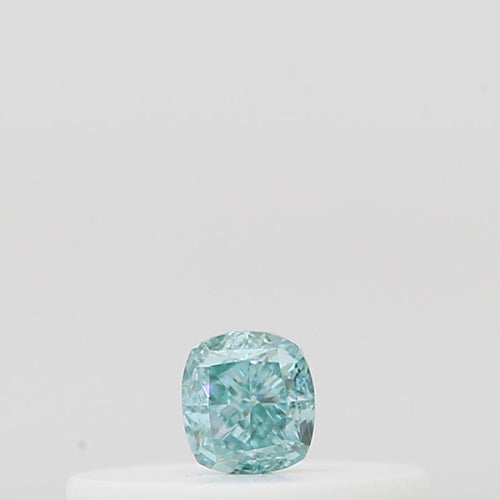 GIA Fancy Colour Diamond 0.08ct Fancy Intense Blue-green