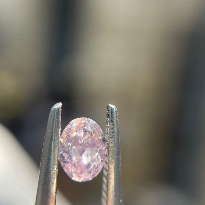 GIA 彩鑽 紫鑽 0.24ct Fancy Pinkish Purple
