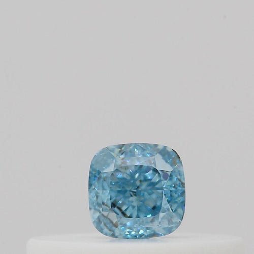 GIA 彩鑽 藍鑽 0.13ct Fancy Vivid Green-blue