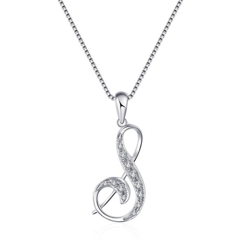 18K White Gold 0.14ct Diamond Pendant