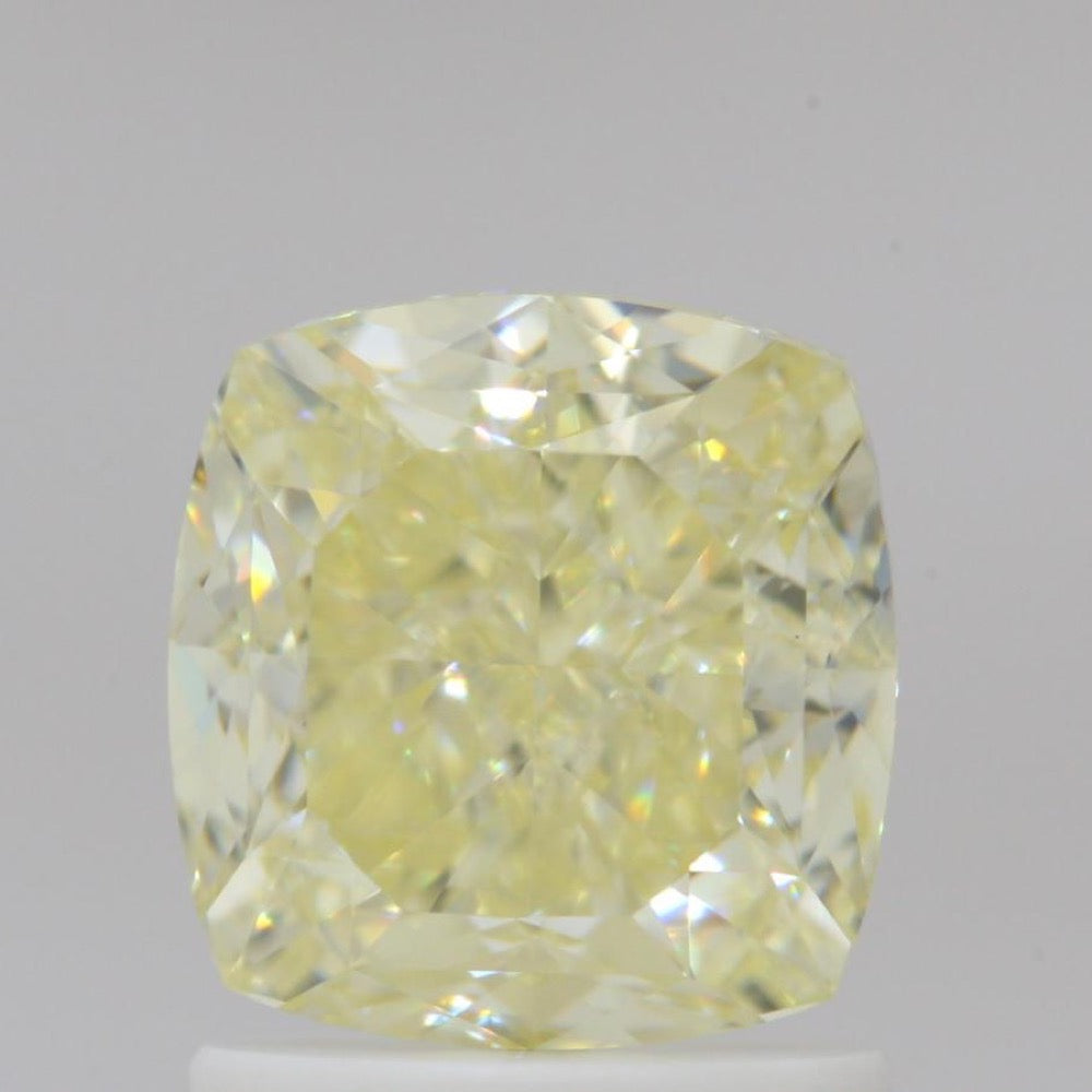 GIA 彩鑽 黃鑽 1.56ct Fancy Light Yellow