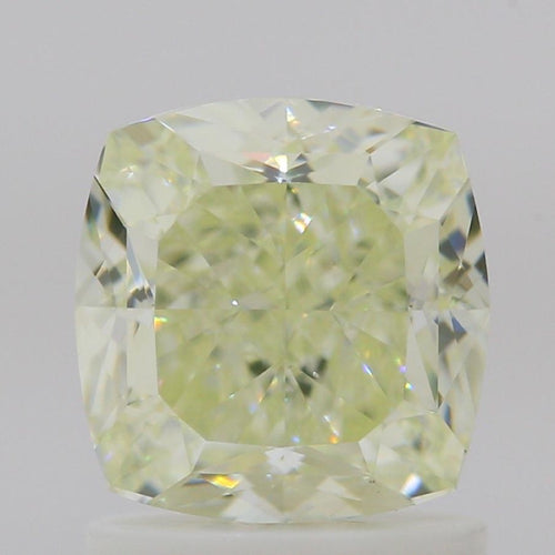 GIA 彩鑽 黃鑽 1.61ct Light Green-yellow