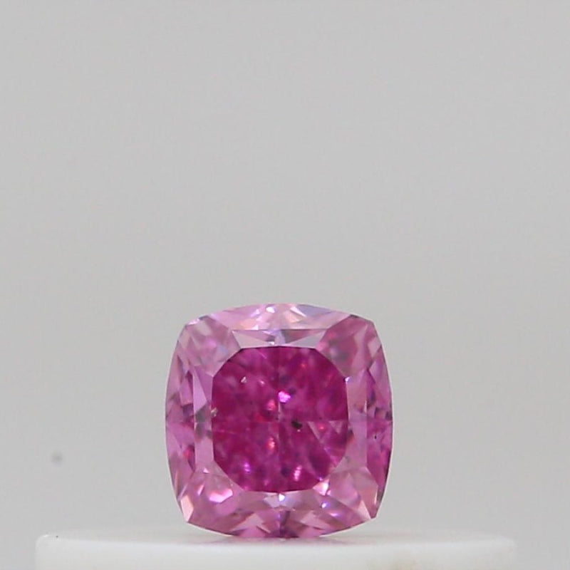 GIA 彩鑽 粉紅鑽 0.15ct Fancy Vivid Purplish Pink