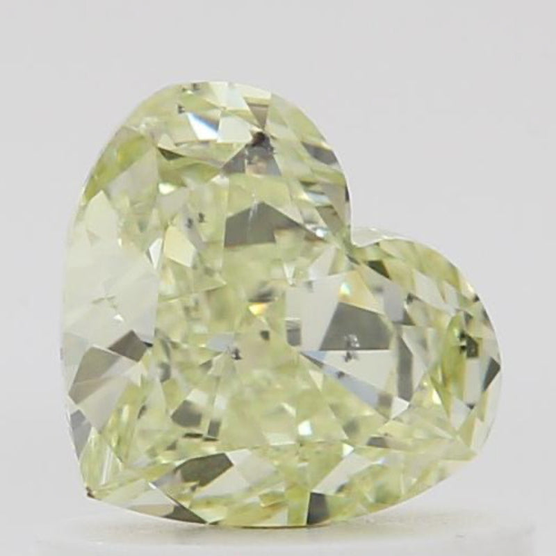 GIA 彩鑽 黃鑽 0.63ct Fancy Light Green-yellow
