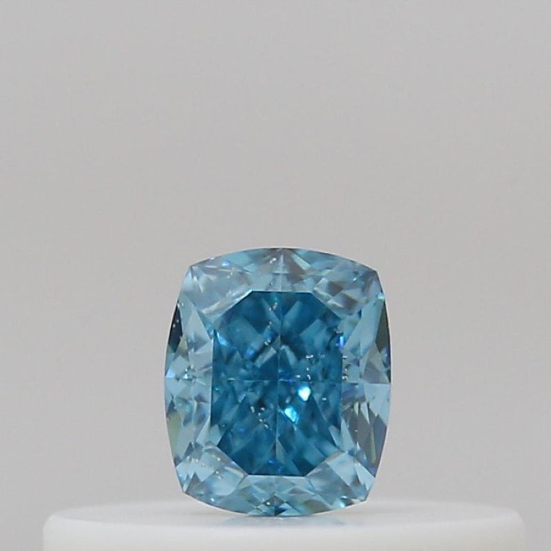 GIA 彩鑽 藍鑽 0.17ct Fancy Vivid Green-blue