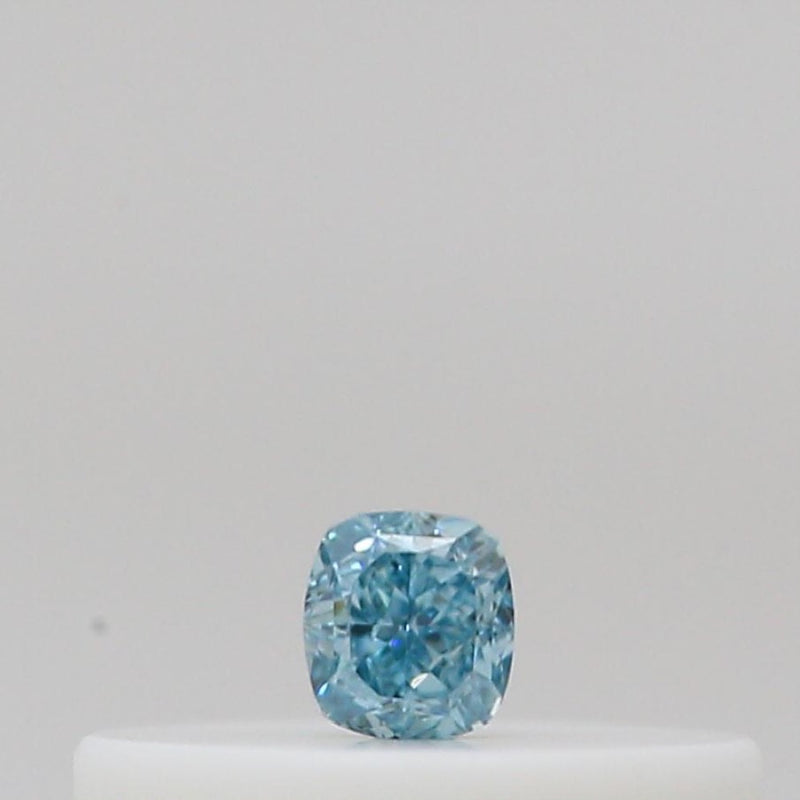 GIA 彩鑽 藍鑽 0.04ct Fancy Intense Green-blue