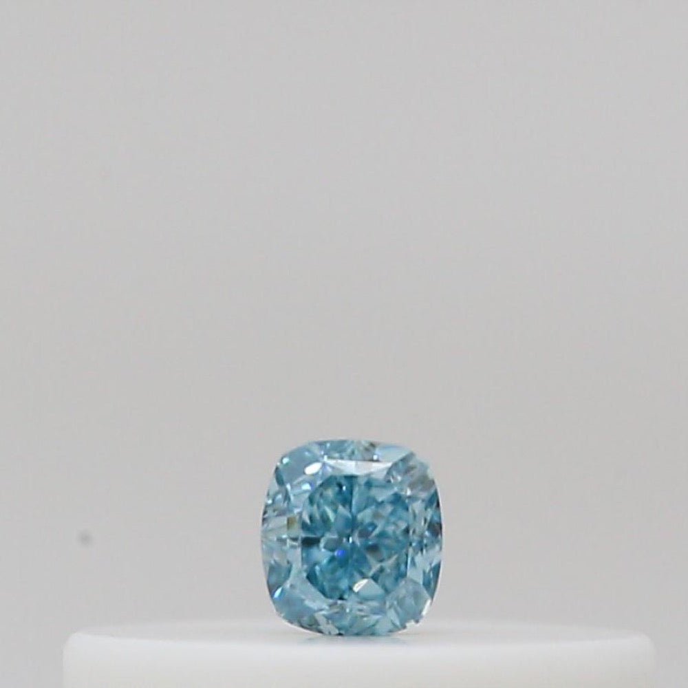 GIA 彩鑽 藍鑽 0.04ct Fancy Intense Green-blue