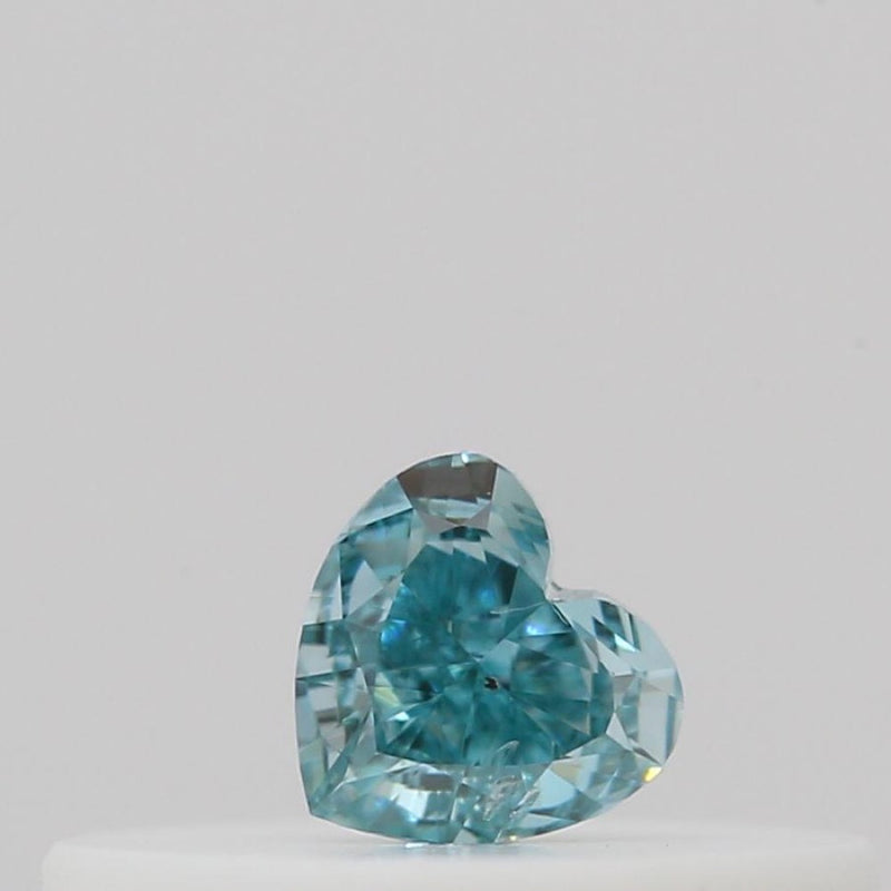 GIA 彩鑽 綠鑽 0.07ct Fancy Vivid Blue-green