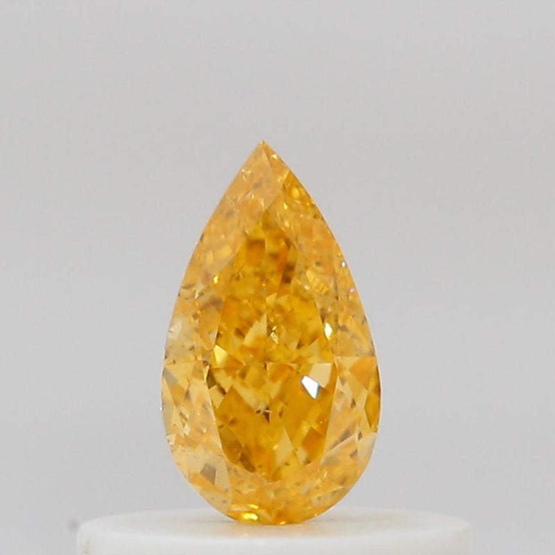 GIA 彩鑽 橙鑽 0.31ct Fancy Vivid Yellow-orange