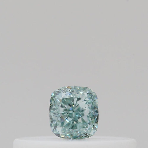 GIA Fancy Colour Diamond 0.1ct Fancy Intense Bluish Green