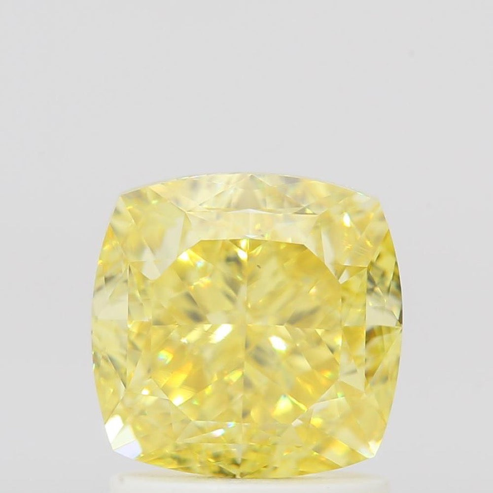 GIA 彩鑽 黃鑽 2ct Fancy Intense Yellow