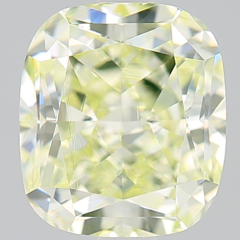 GIA 彩鑽 黃鑽 2.13ct Light Greenish Yellow