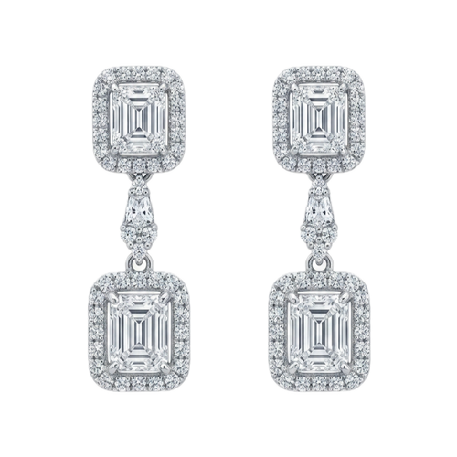 18K White Gold 0.48ct Diamond Earrings