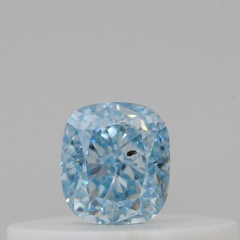 GIA 彩鑽 藍鑽 0.15ct Fancy Intense Green-blue