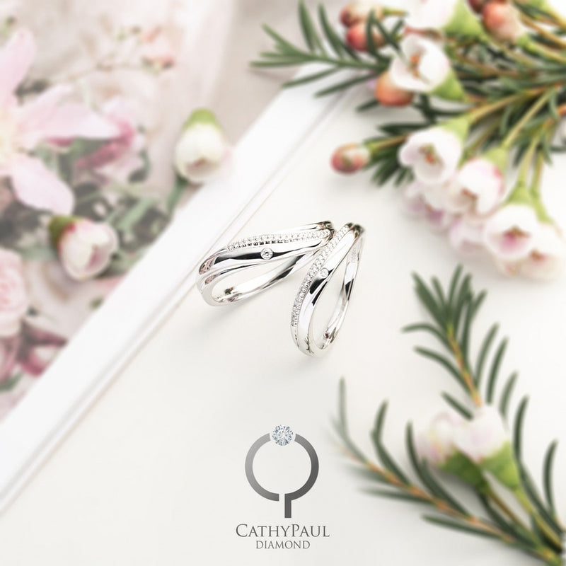 18K Wedding Band Pair 81309