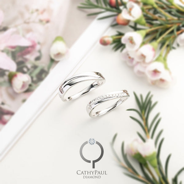 18K Wedding Band Pair 81311