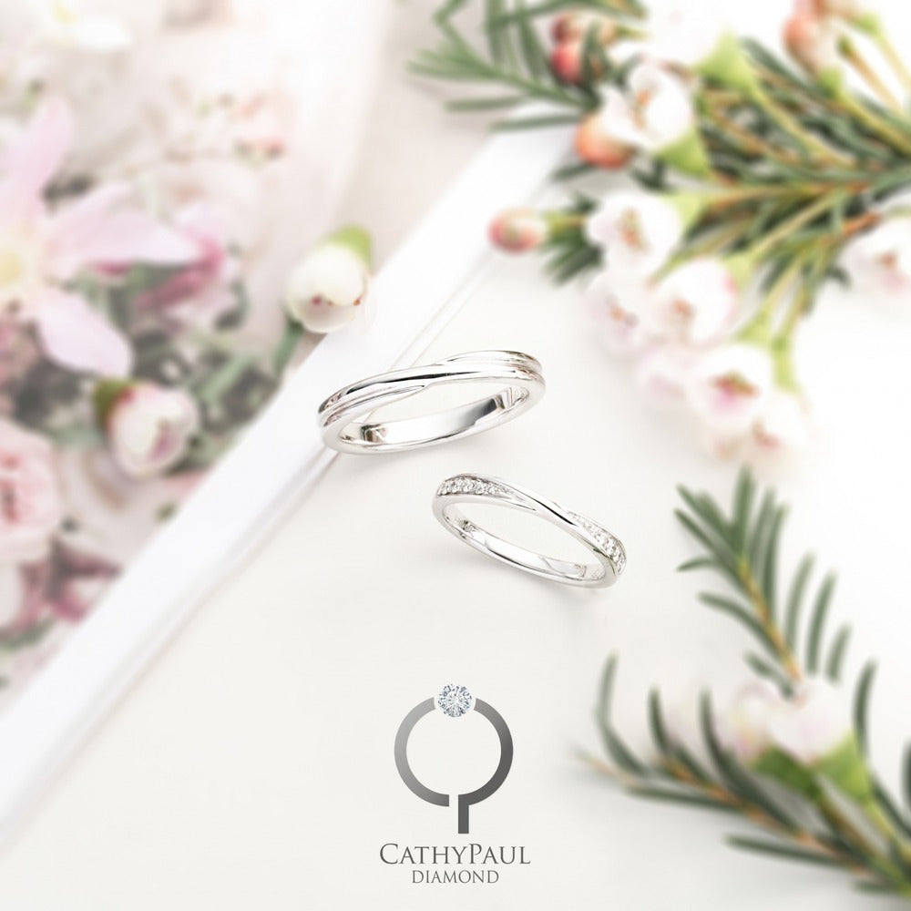 18K Wedding Band Pair 81313
