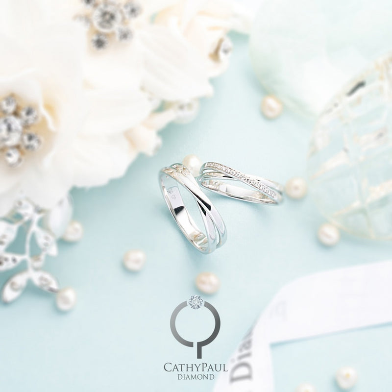 18K Wedding Band Pair 81330