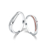 18K Pink Diamond Wedding Band Pair 81366-R329