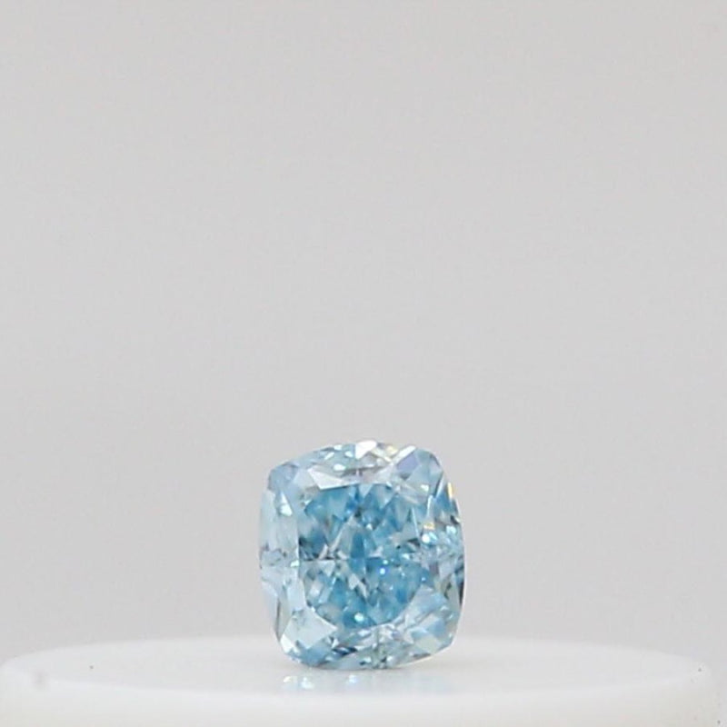 GIA 彩鑽 藍鑽 0.03ct Fancy Intense Green-blue