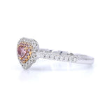 18K White Gold 0.15ct Pink Diamond Ring