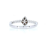 18K White Gold 0.08ct Pink Diamond Ring