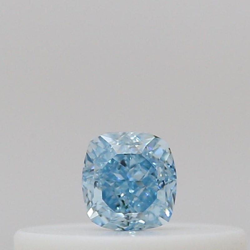 GIA 彩鑽 藍鑽 0.1ct Fancy Intense Green-blue