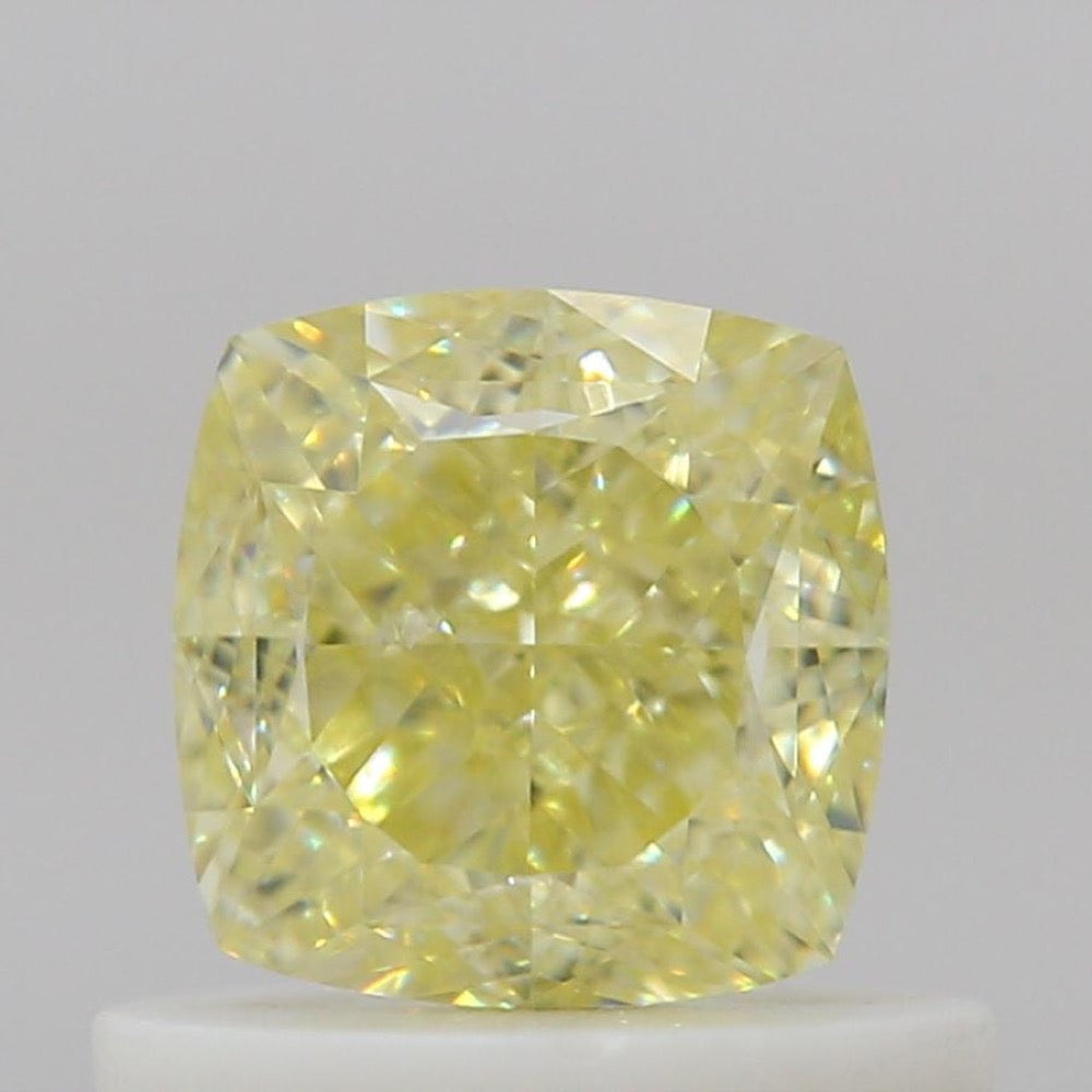 GIA 彩鑽 黃鑽 0.72ct Fancy Light Yellow