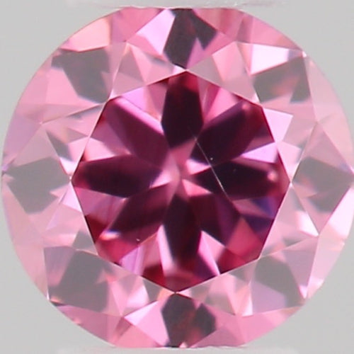 GIA 彩鑽 粉紅鑽 0.08ct Fancy Vivid Purplish Pink