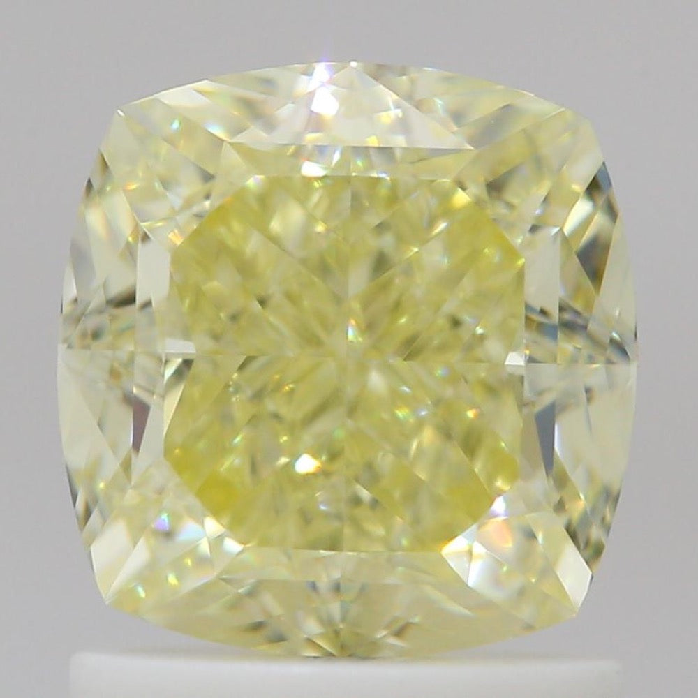 GIA 彩鑽 黃鑽 1.62ct Fancy Light Yellow