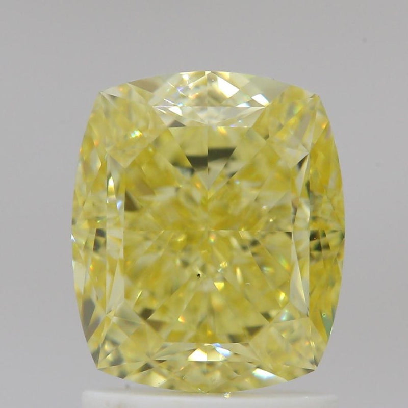 GIA 彩鑽 黃鑽 2.01ct Fancy Intense Yellow