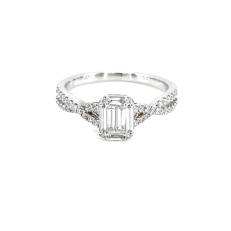 18K White Gold 0.25ct Diamond Ring