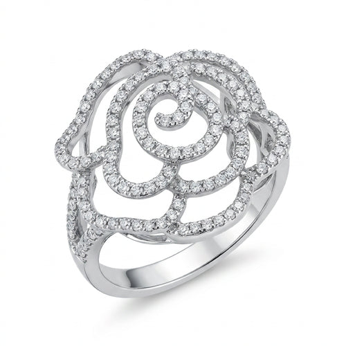18K White Gold 0.82ct Diamond Ring