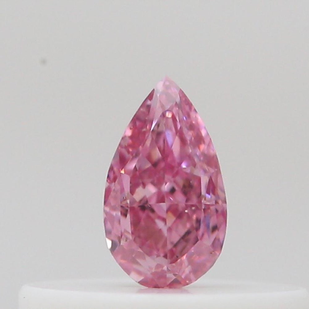 GIA 彩鑽 粉紅鑽 0.15ct Fancy Intense Pink