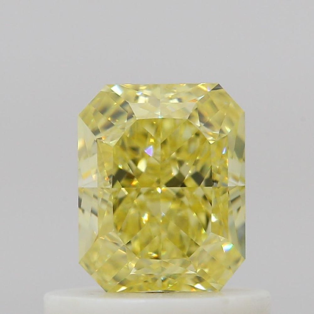 GIA 彩鑽 黃鑽 0.72ct Fancy Intense Yellow