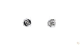 18K白金 0.18ct 鑽石耳環