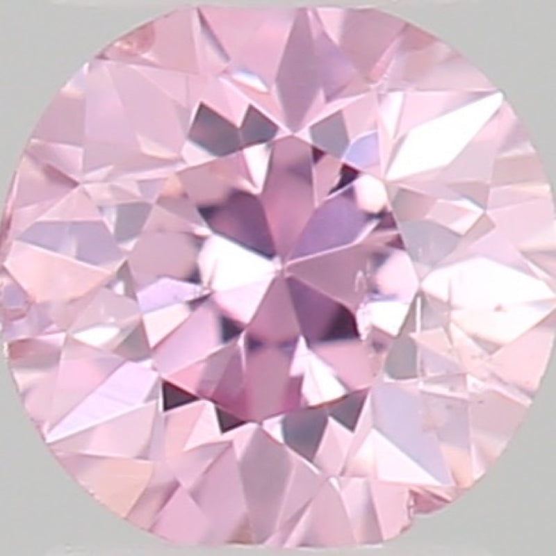 GIA 彩鑽 粉紅鑽 0.05ct Fancy Intense Purplish Pink