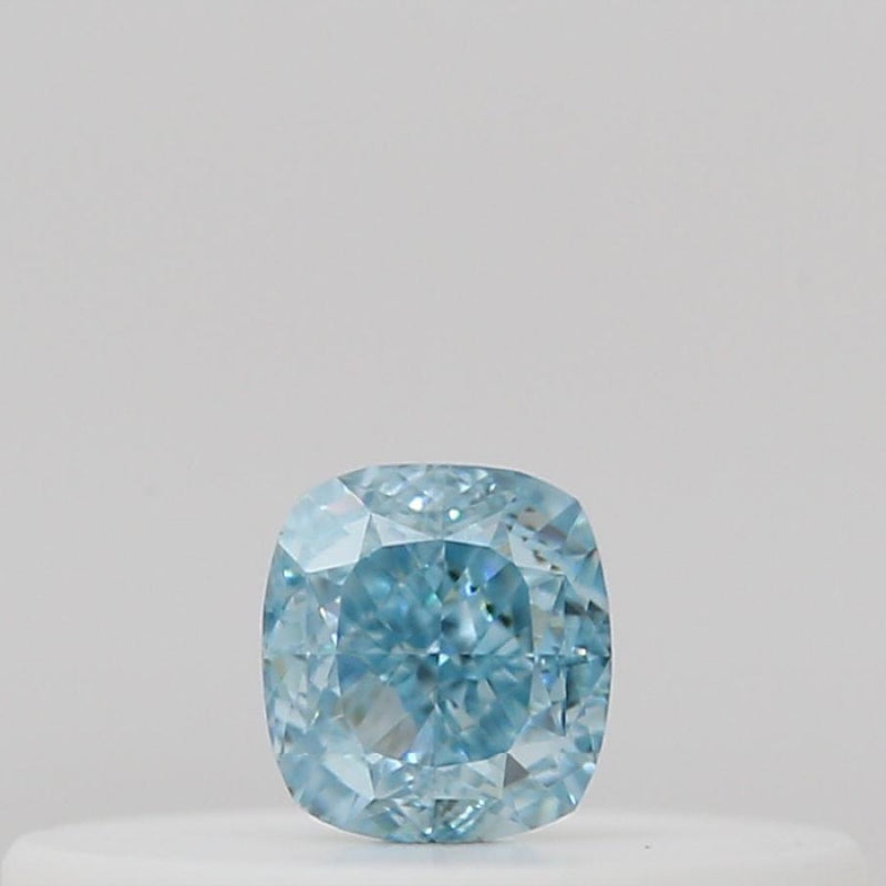 GIA 彩鑽 藍鑽 0.1ct Fancy Intense Green-blue